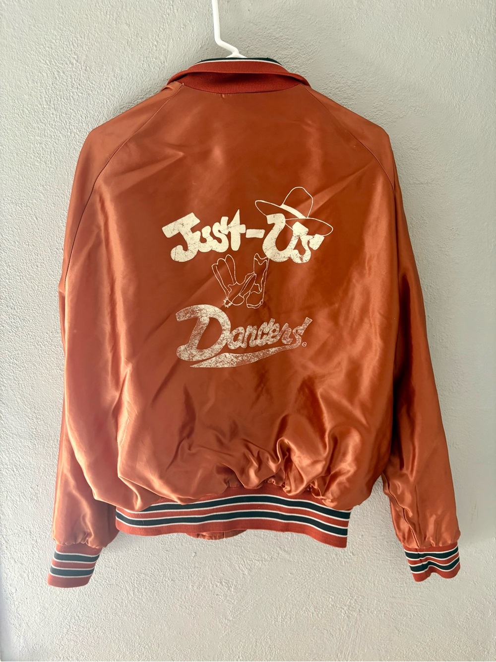 ✨RARE✨ Vintage Aristo Jac by Hilton 100% Nylon Satin Varsity Jacket